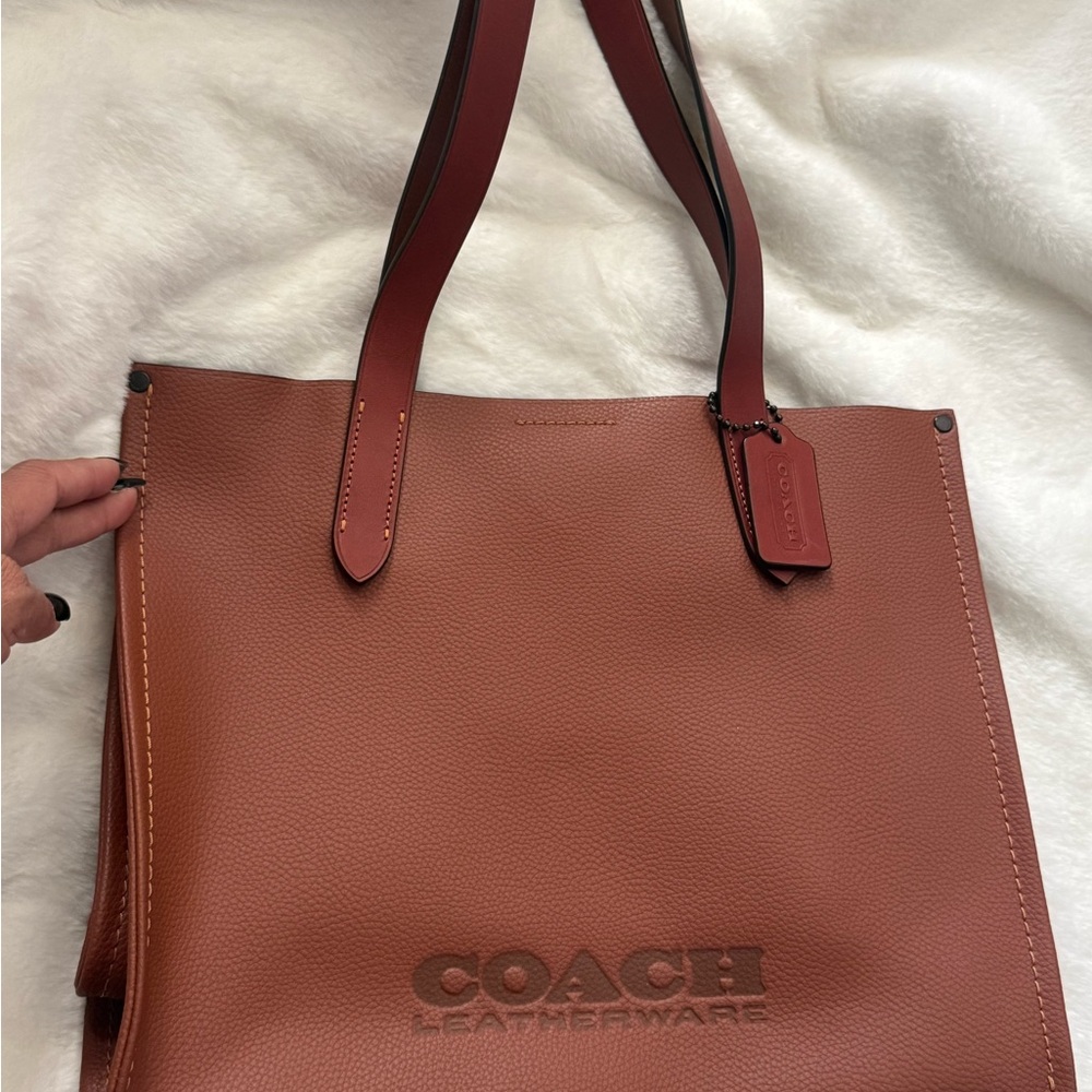 Coach British Tan Relay Leather Tote Bag